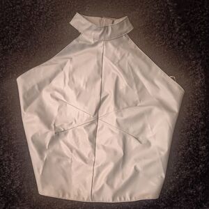 PlT - Faux Leather Open Back Buckle Detail